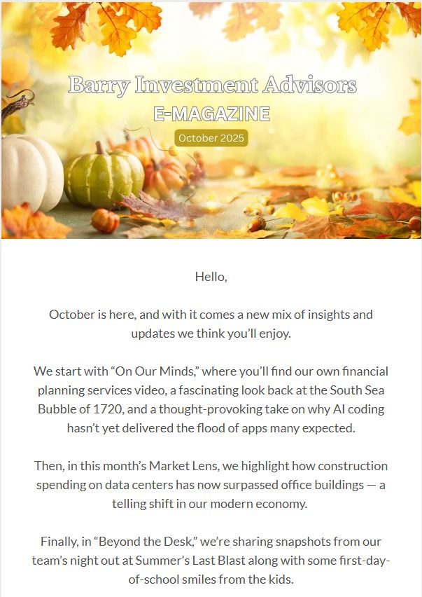 October Newsletter
