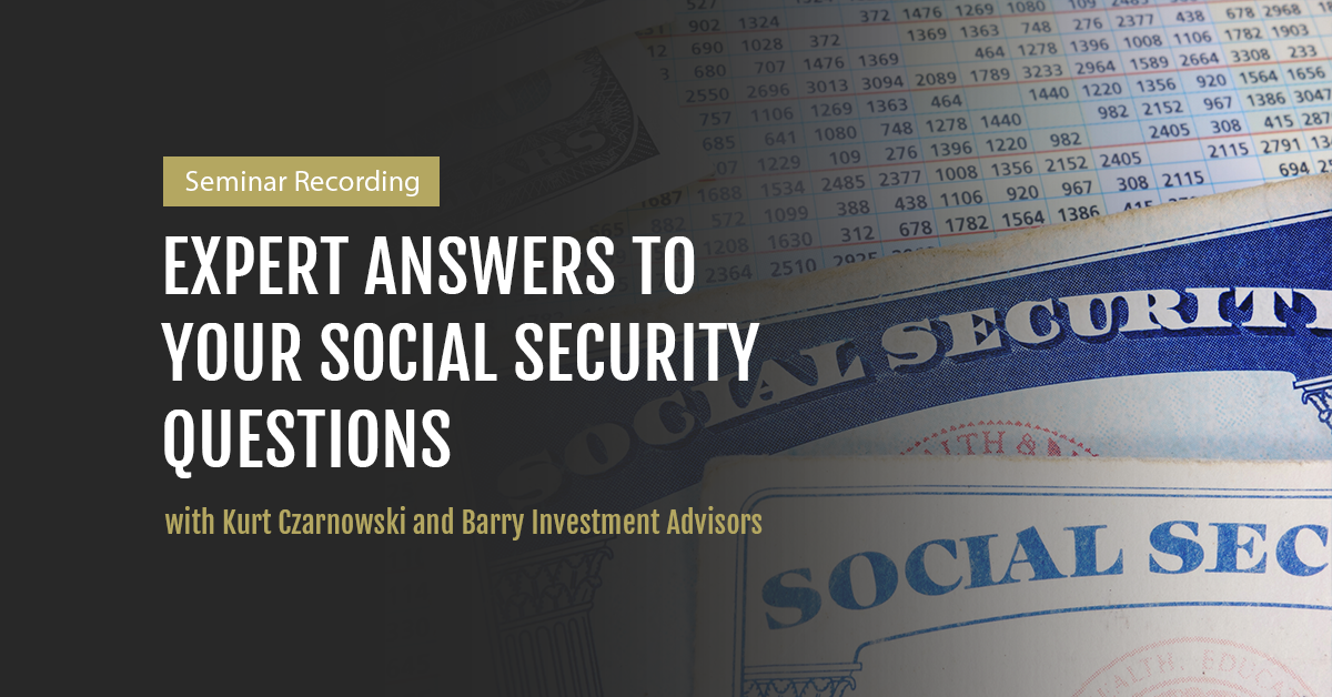 Watch our 2020 Social Security Seminar